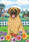 Mastiff Spring Landscape Decorative Flag
