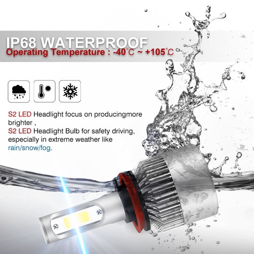 Combo LED Headlight Bulbs Kit High Low Beam Fog Light for Toyota Venza 2009-2016 - Picture 12 of 12