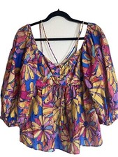 FARM RIO COLOURED BANANAS TOP- SIZE Small