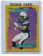 Melvin Gordon 2015 TOPPS FINEST GOLD REFRACTOR Rookie Card #95frrmg   /199