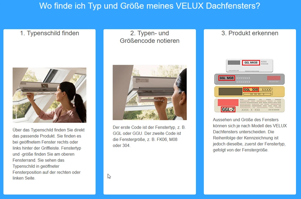 Hitzeschutz-Markise für VELUX Dachfenster  ✓ GGU ✓ GPU ✓ GLU ✓ GGL ✓ GPL ✓ GLL - Bild 2 von 4