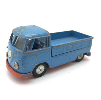 Metall Auto GAMA Mini Mod 957 VW T1 PRITSCHE BLAU BLUE 1/43 Spielzeug TOY BULLI 