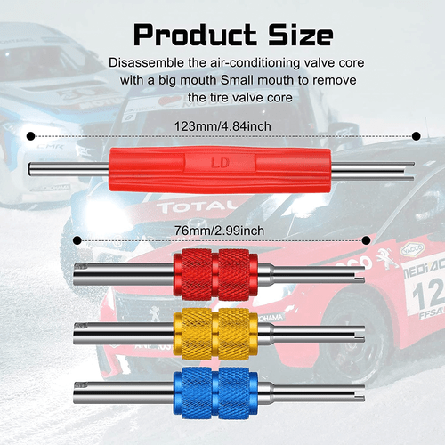 HVAC AC Schrader Valve Core Remover 2 Size Installer Tool for Automotive/Truck - Bild 3 von 8