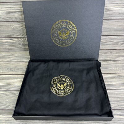 Donald J Trump Presidential 100% Black & Gold Cashmere Scarf Donald J Trump Presidential 100% Black & Gold Cashmere Scarf