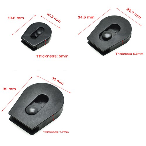 Plastic Drawstring Sliding Wheel Pull-Strings Pulley Cord Lock Ends Stopper - Picture 1 of 9