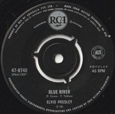 ELVIS PRESLEY 45: BLUE RIVER b/w DO NOT DISTURB AUSSIE RCA 47-8740 EX- & EX 1966