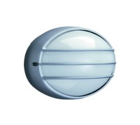 Massive Halogen Wandaussenleuchte Bradford Grau Aluminium IP44 E27 Led Geeignet