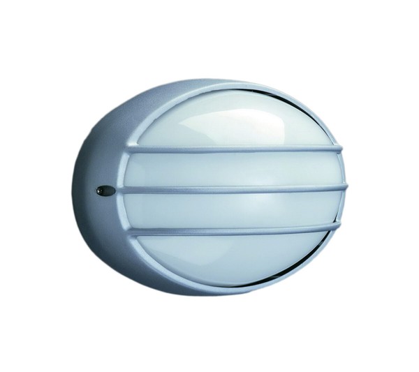 Massive Halogen Wandaussenleuchte Bradford Grau Aluminium IP44 E27 Led Geeignet-image
