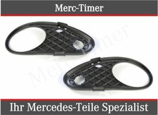 Mercedes W203 C-Klasse 00-03 Stoßstange Stoßfänger Gitter Paar Nebel Abdeckung