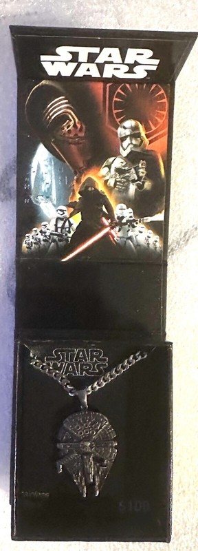 STAR WARS MILLENIUM FALCON STAINLESS STEEL NECKLACE 2015 NEW 
