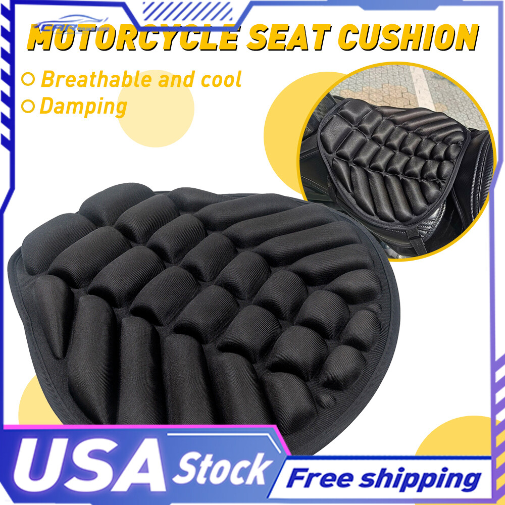 Motorcycle Shock-Absorbing Seat Pad Pad Cushion Gel Pressure Breathable Relief