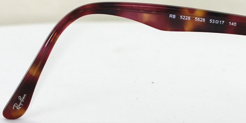 Ray-Ban Brille RB 5228 5628 braun/rot glasses FASSUNG eyewear - Picture 4 of 5
