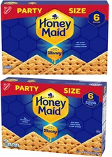 2 Pack HONEY MAID Graham Crackers Party Size 28.8 oz Each Lunch Snack Box