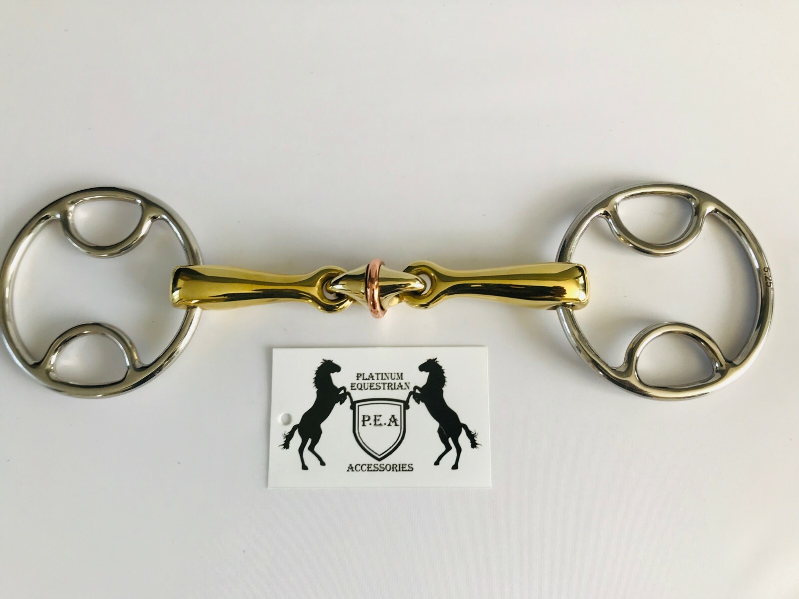 Loose Ring Horse Bit Snaffle Bevel / Beval Wilkie with Lozenge and