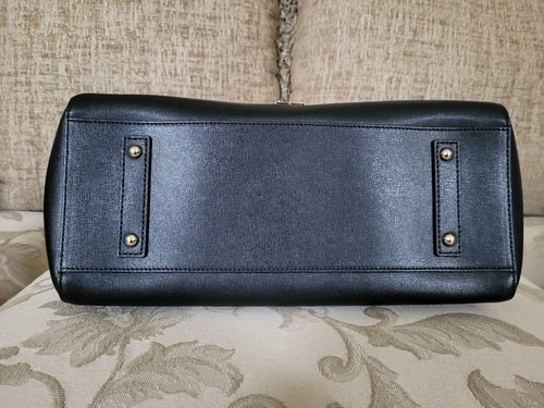 Dooney & Bourke Saffiano Zip Satchel ~ Black - 第 6/16 張圖片