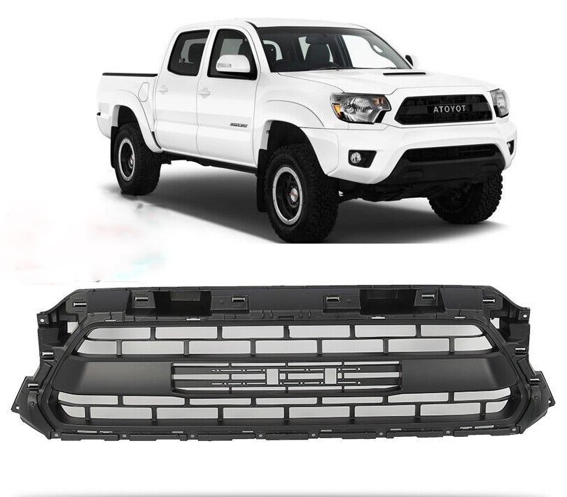GRILLE FIT FOR TOYOTA TACOMA 2012-2015 GRILL TRD PRO MATTE BLACK