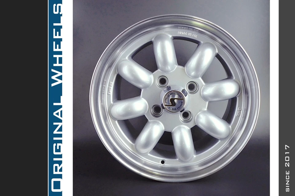 4 Alufelgen Schmidt Revolution MX Line 7 bzw. 8x13H2 4/100 Golf Polo - Bild 2 von 4