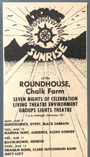 DAVID BOWIE Hype GENESIS HAWKWIND 1970 CONCERT ADVERT ATOMIC SUNRISE ROUNDHOUSE