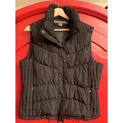 Kenneth Cole Reaction Black Puffer Vest Down Blend Fill EUC - Main Image