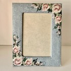 Vintage Hand Painted Picture Frame - 9" x 7"  with  4 1/8" x 6 1/4" Opening — photo 1