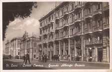 REAL PHOTO: Bari, ITALY - Corso Cavor - Grande Albergo Oriente - 1943