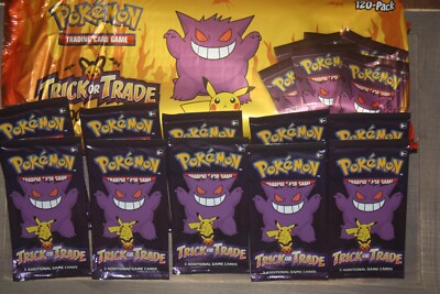 Pokemon Halloween Trick or Trade BOOster TCG 2022 Set of 10 Packs