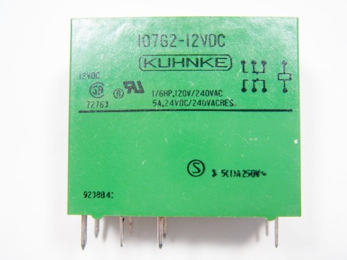 1X Relè 12V 2XUM 240V 5A KUHNKE 107G2-12VDC #21-37/G - Foto 3 di 6