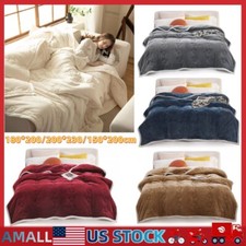Bed Blanket Flannel Fleece Blanket Queen Soft Lightweight Bed Sofa Throw Blanket