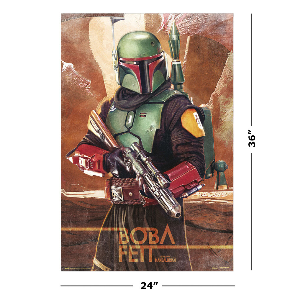 Star Wars: The Mandalorian - TV Show Poster (Boba Fett) (Size: 24