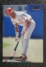 2021 Topps Stadium Club Base #72 Barry Larkin black foil