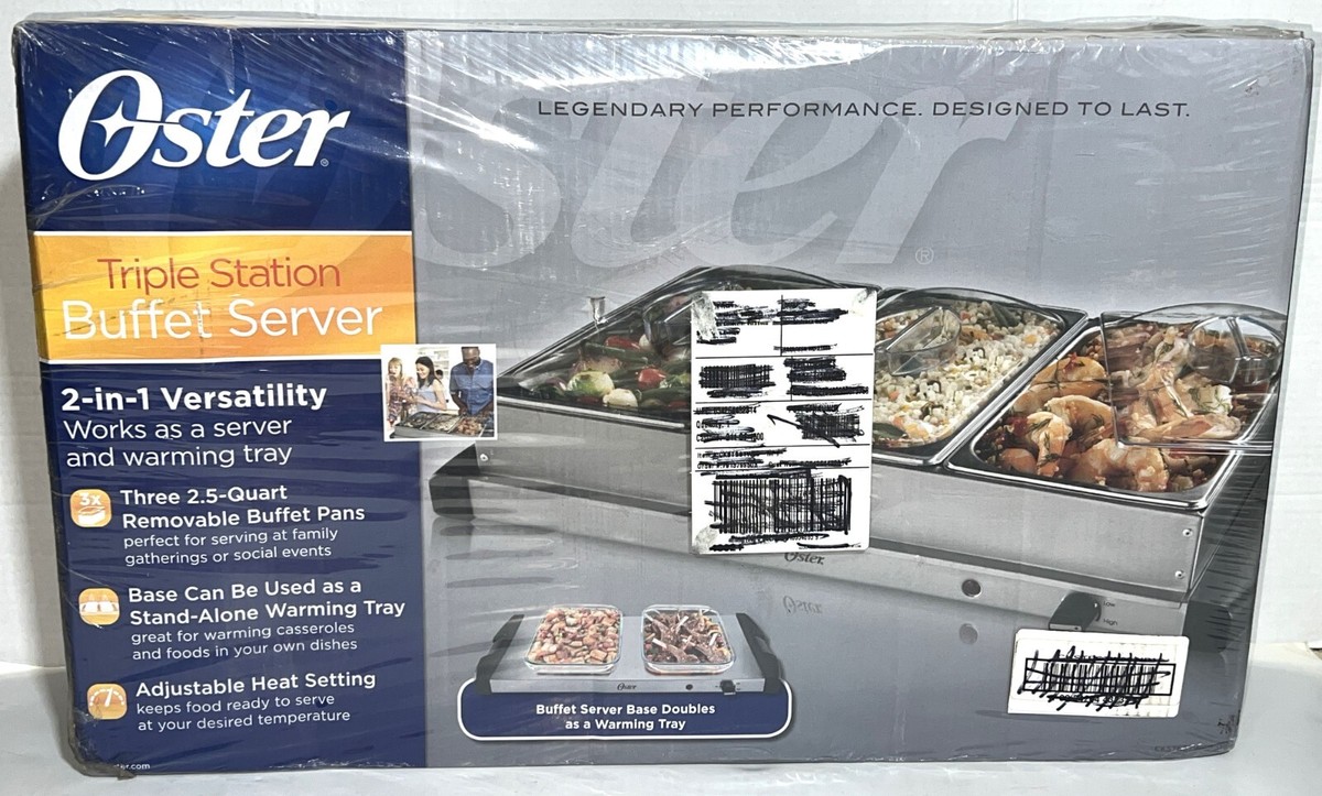 バーベキュー・調理用品 PARTY BEER SERVER Brentwood BF-215 3-Quart 2 Pan Buffet Server and Warming