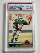 PSA 10 RANDALL CUNNINGHAM 1991 STADIUM CLUB CHARTER MEMBERS