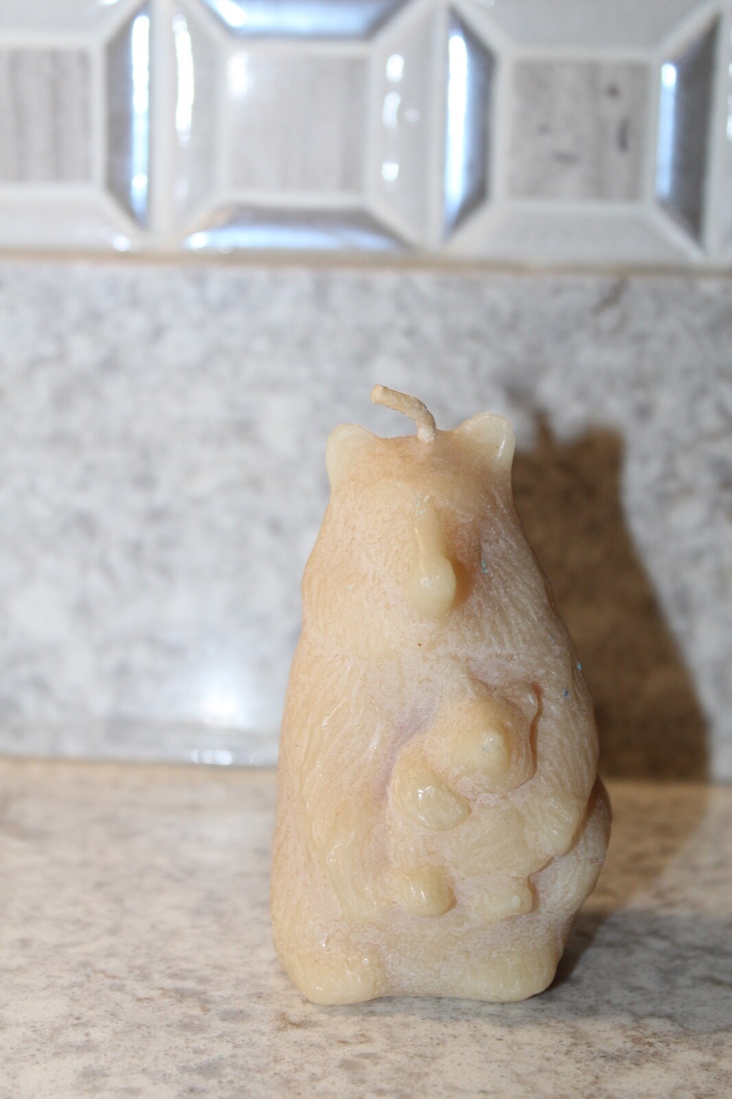 Pure Natural Pure Beeswax (bees wax)  - Mama Bear & Baby Bear Candle