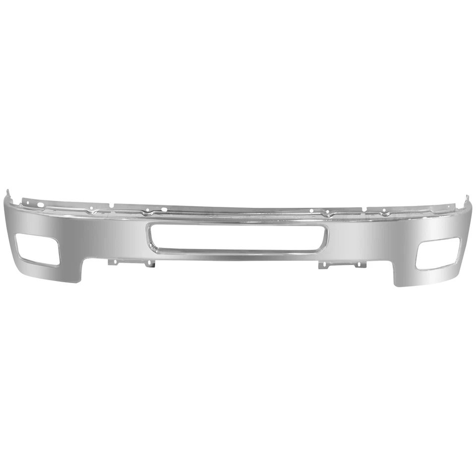 Chrome Steel Front Bumper Face Bar For 2011-2014 Chevy Silverado 2500 HD 3500 HD Foto 2 de 4