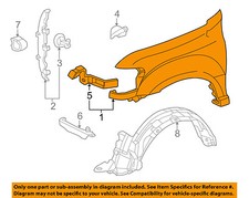 Toyota Oem 05 06 Tundra Front Fender Quarter Panel Left 5380c100 For Sale Online Ebay