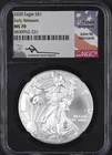2020 1$ American Silver Eagle NGC MS 70 Mercanti Label