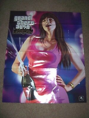 Grand Theft Auto Liberty City Stories Map Video Game Poster