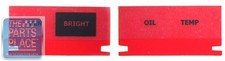 66-67 Chevelle El Camino Dash Indicator Lens Set - Gen Bright Oil Temp