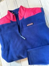 new vineyard vines girls fleece quarter zip shep sweatshirt shirt L 14