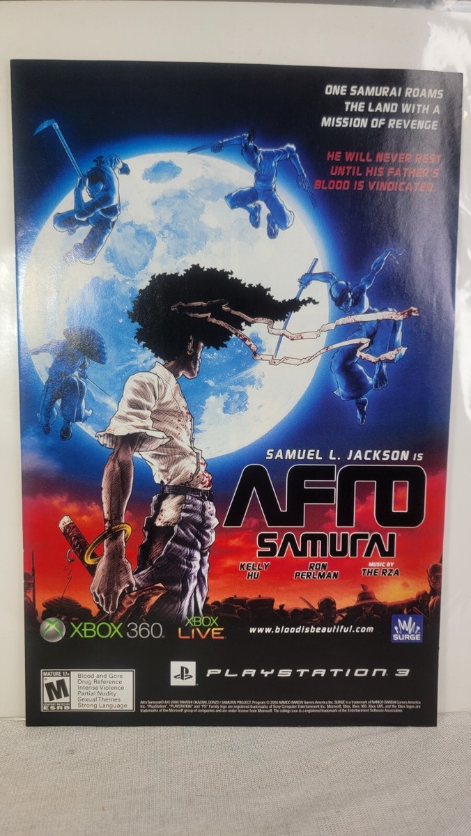 2006 Afro Samurn Xbox 360Vintage Print Ad/Poster Official Promo