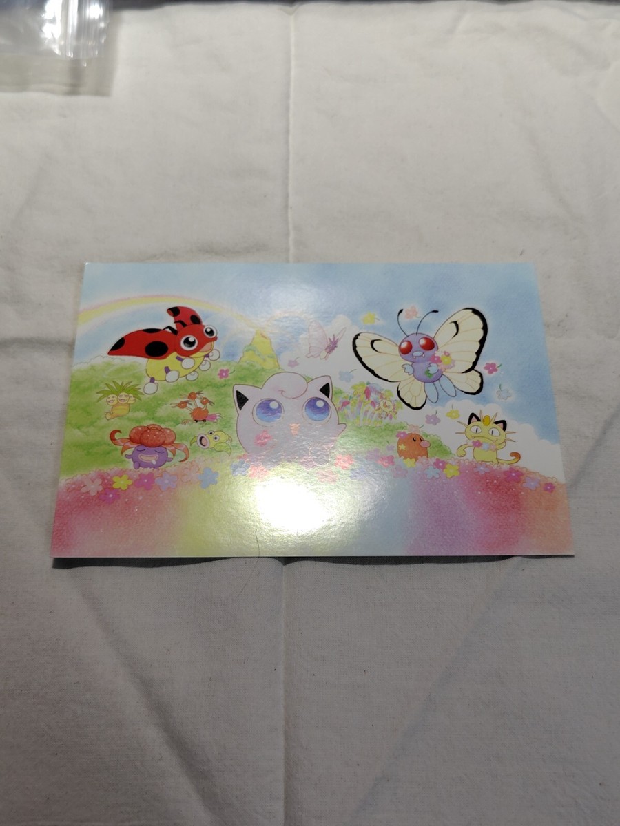 Pokemon Southern Island Post card flower jigglypuff butterfree