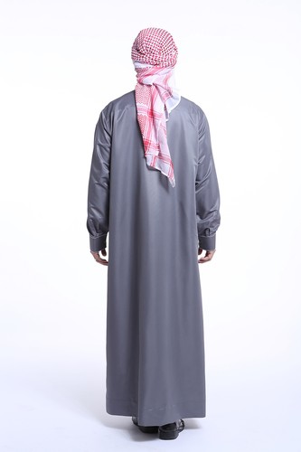 Men Dishdasha Saudi Thobe Thoub Abaya Galabeya Muslim Dress Arabic Robe Clothes - Picture 16 of 56