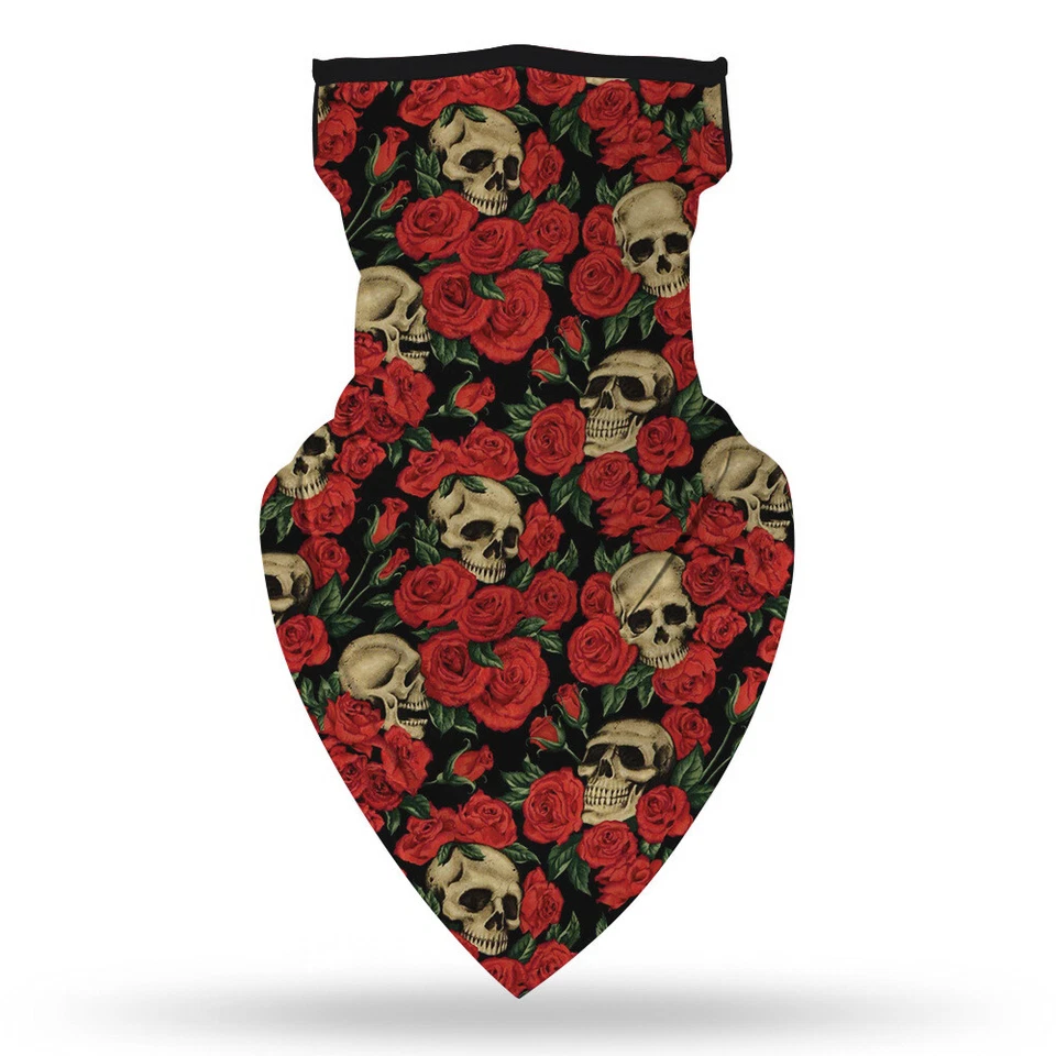 Bandana Face UV Shield Mask Fishing Headwear Biker Neck Tube Scarf Skull Heads - Image 3 of 4