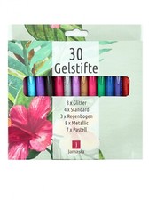 Jamasia Gelstifte mit Farbeffekten Glitter Regenbogen Metallic Pastell 999201