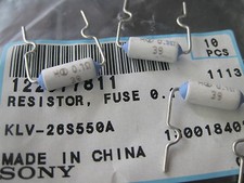 Resistencia fusible fusible fusible 10 piezas KLV-26S550A 0R1 0,5 W 0,1 ohmios 1/2 W