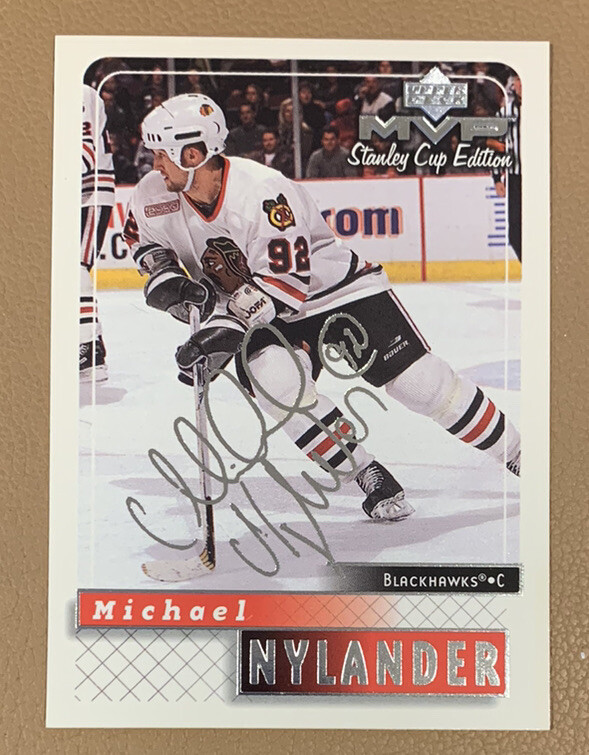 Michael Nylander Upper Deck Stanley Cup Edition Autograph Hockey Card #48