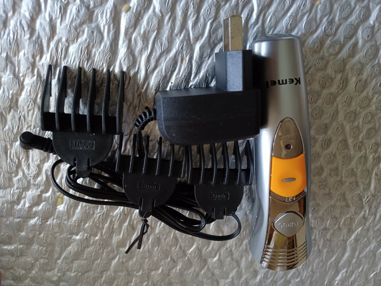Kemei Silver Cordless Hair Clippers Trimmer&nbsp; PARTS ONLY used&nbsp; iGood Condition