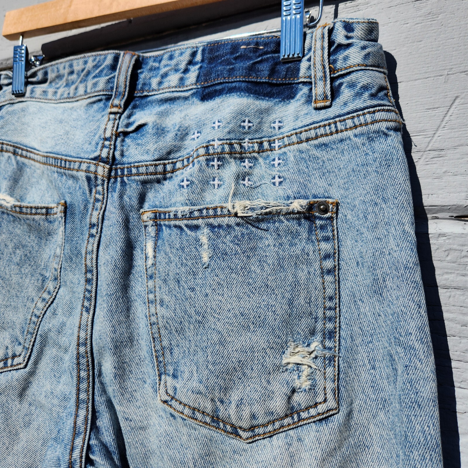 ksubi jeans 32 skinny Acid Wash Knee Holes Designer Jeans eBay