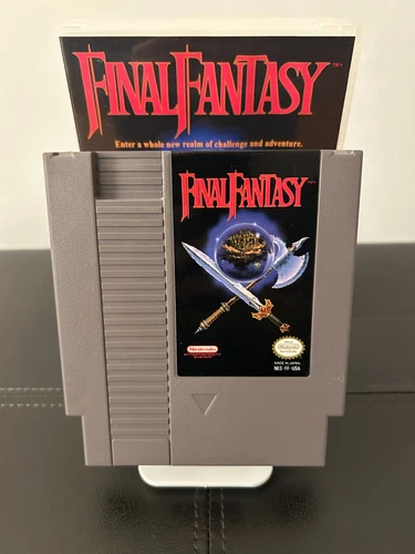 Final Fantasy (Nintendo NES, 1990) with Custom Game Case!