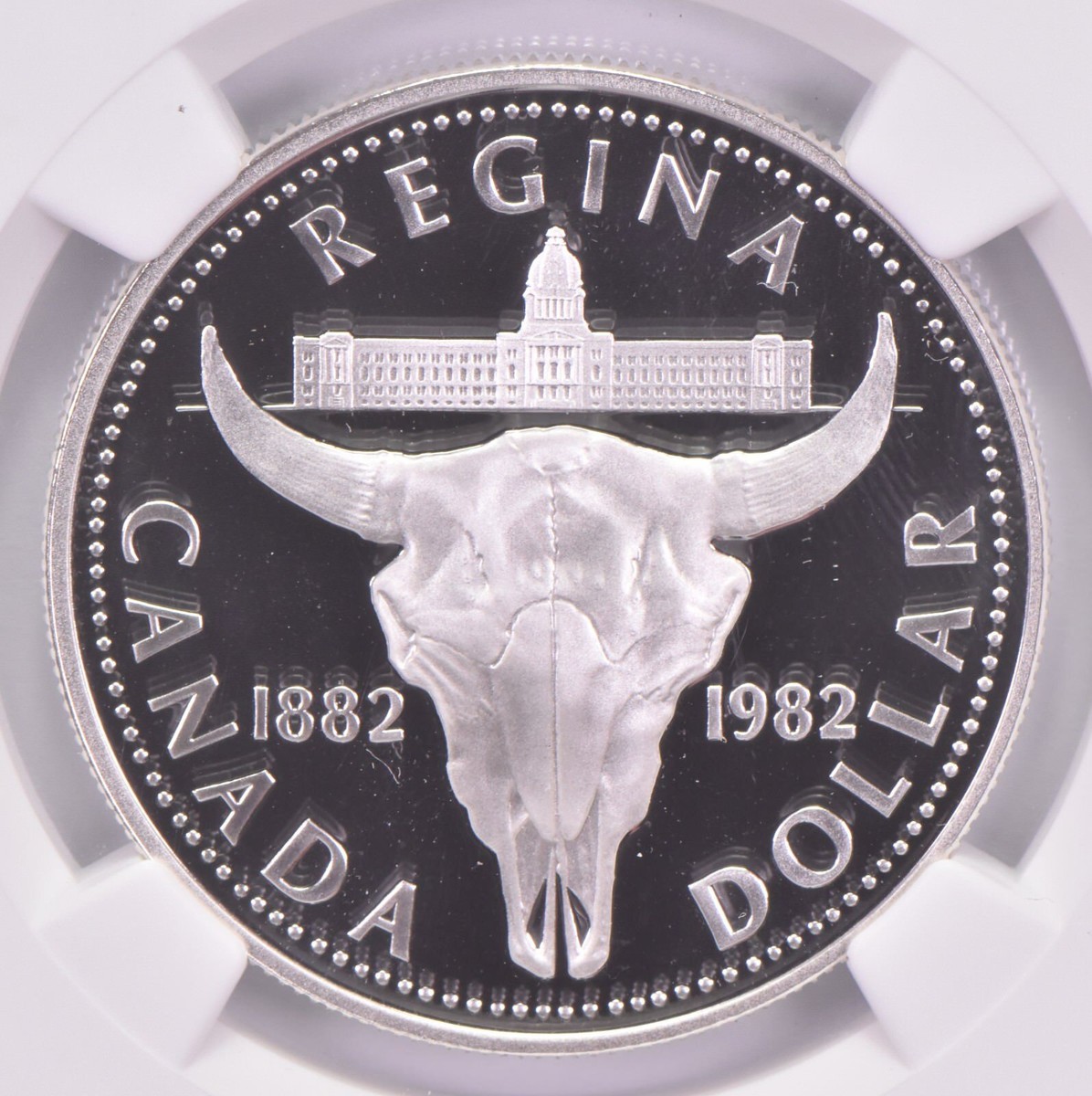 1982 PF70 UCam Canadian $1 Silver Dollar Regina Centenn. NGC | eBay